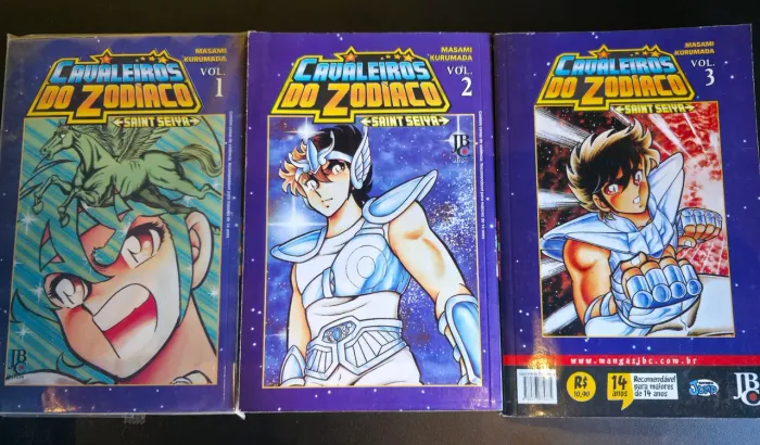 Lote de mangá cavaleiros do zodíaco