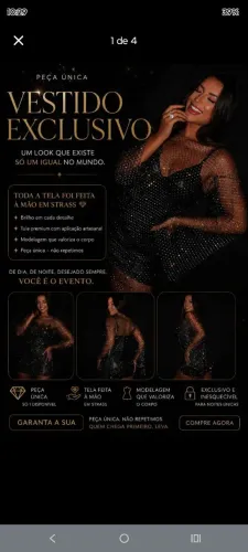 Vestido luxo balada