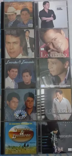 Kit 10 cds leandro e leonardo  por 130