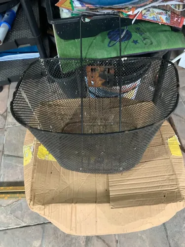 Cestinha de bike e apoio suporte