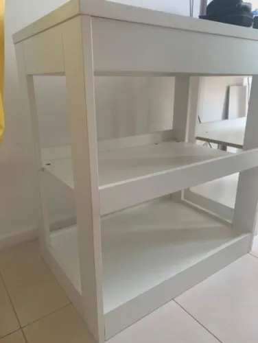 Móvel individual 3 andares | prateleira estante mdf branco