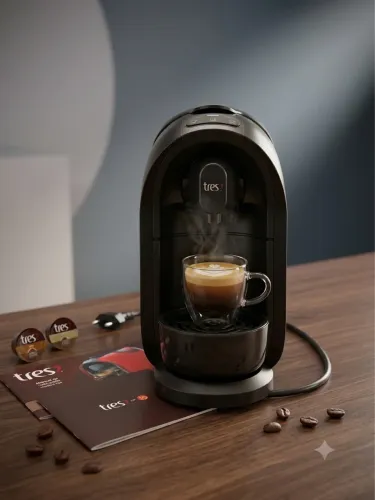 ? Cafeteira de Cápsula Três Corações S24 - Preta (Ótimo Estado)