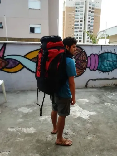 Mochila 90 litros marca Doite