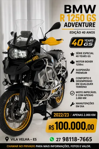 VENDO MOTO BMW R1250 GS ( edição 40 anos )