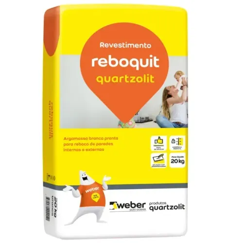 ARGAMASSA REBOQUIT INT 20KG - QUARTZOLIT