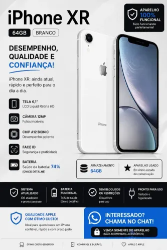 iPhone XR 64gb branco