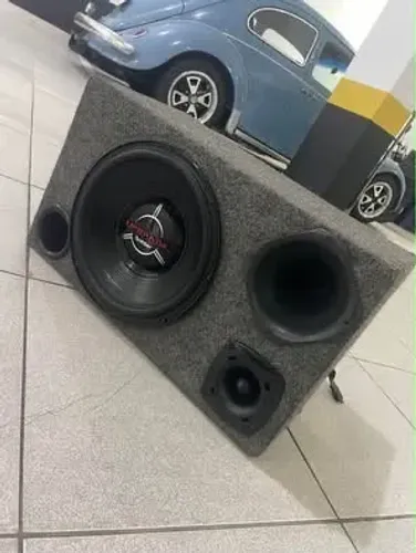 Caixa trio dutada: Auto falante 12? Bomber Upgrade + Tweet JBL + Corneta Selenium + Módulo