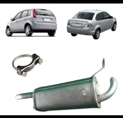 Escapamento traseiro Ford fiesta Rocam 