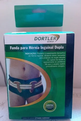 Funda para hérnia inguinal dupla