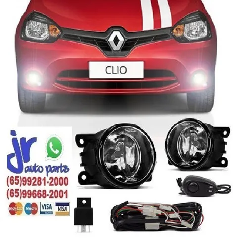 Kit Farol de Milha Clio 2013 2014 2015 2016 Auxiliar Neblina