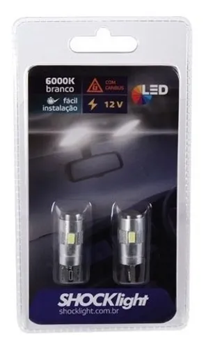 Lampada Shocklight Pingo Led T10 6000k 12v