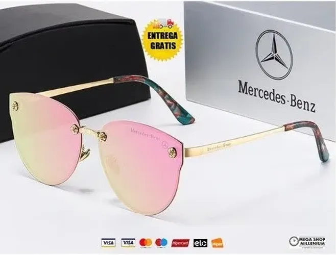Óculos de sol Feminino Mercedes Benz Proteção UV400