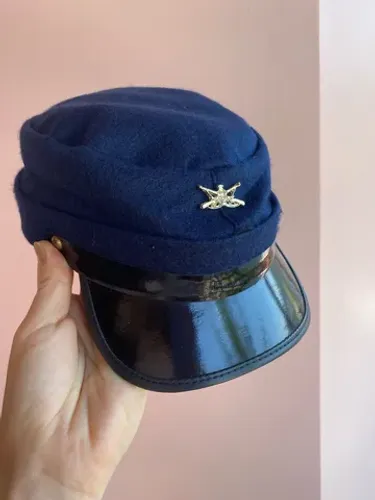 Chapéu cap confederados azul marinho feltro Lef?s