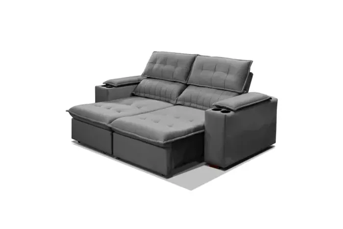 Sala sofá retrátil e reclinável 240 cm 