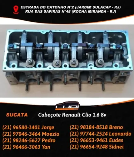 Cabeçote Renault Clio 1.6 8v