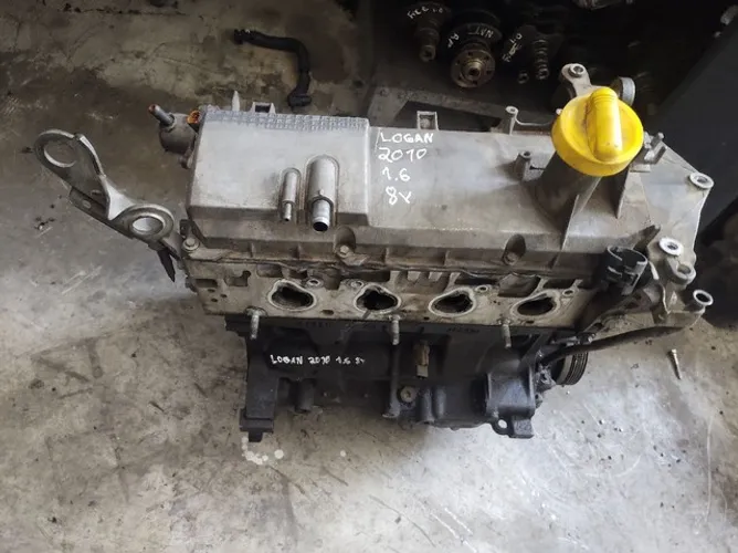 Motor parcial Renault Logan / Sandero 1.6 8v a base de troca.