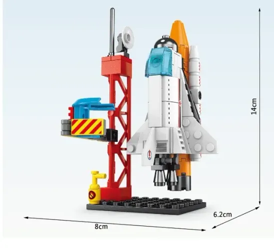 Foguete espacial tipo lego R$ 40,00 unid.