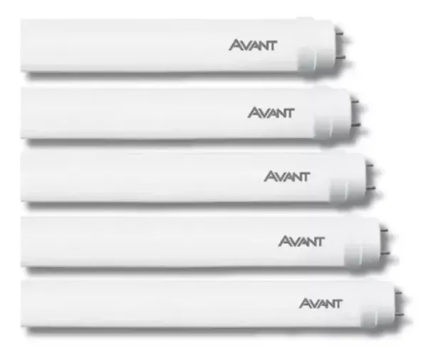 Kit Com 5 Lampadas Led Tubular 9w 60cm T8 Branco Frio 6500k