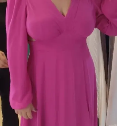 Vestido de festa fucsia *