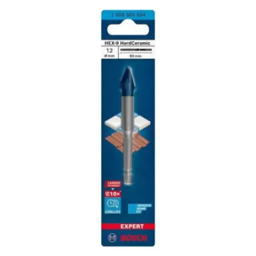 Broca p/porcelanato 12mm ( Bosch )
