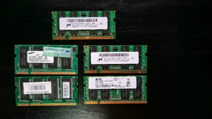 Pentes de Memória Ddr2 para Notebook - 2GB 512MB e 256MB