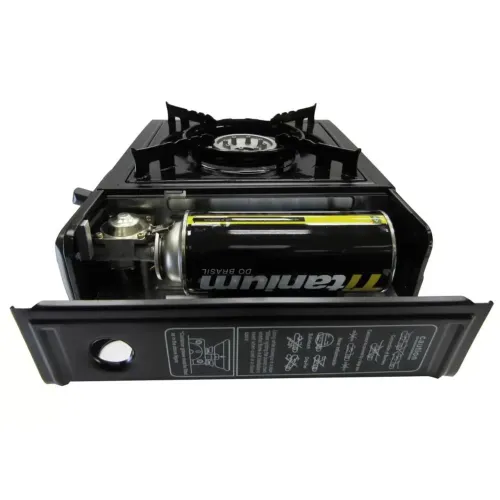 Fogareiro Fogão Portátil Automático Camping Titanium