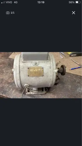 Motor Kohlbach CV 1/3 RPM 1720 AMP 3/6 monofásico. 