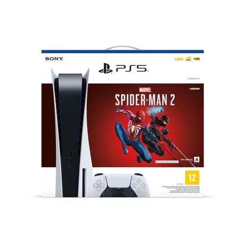 Playstation 5 mídia física + jogo homem aranha lacrados zero na caixa !!!