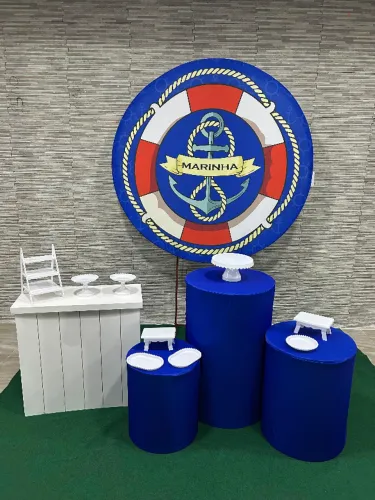 Aluguel de Kit decoração para festa - Tema Marinha