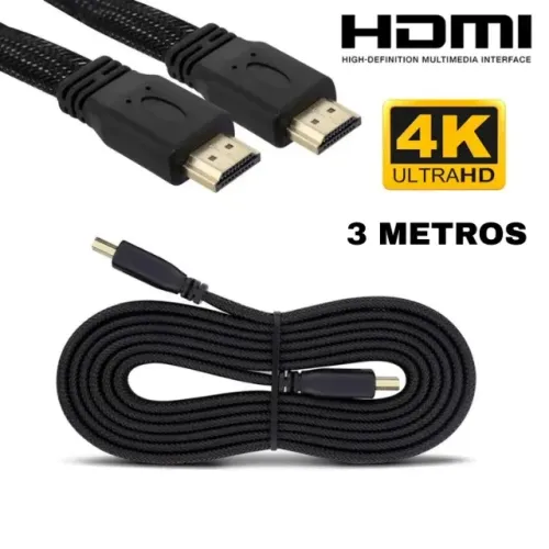Cabo Hdmi 3 Metros 2.0 3d 4k Alta Performance Nyl - BMAX