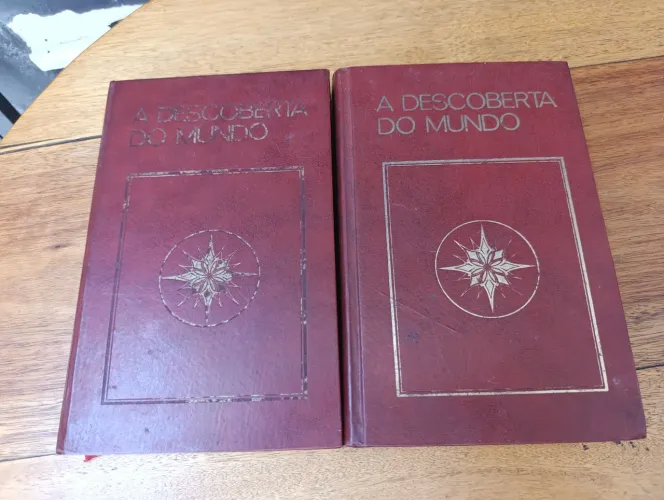 Geografia Ilustrada A Descoberta do Mundo - 2 Volumes - Capa Dura 1971 Ed. Abril 