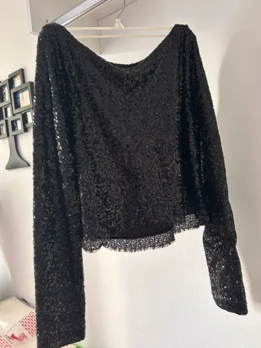 Blusa de paetê