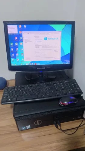 Computador Dell windows 8.1 pró com monitor Samsung 17" + mouse e teclado 