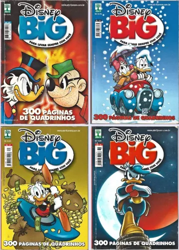 Disney Big n°s 2, 15, 17 e 18 (Abril) [2009-2012] - preço unitário.