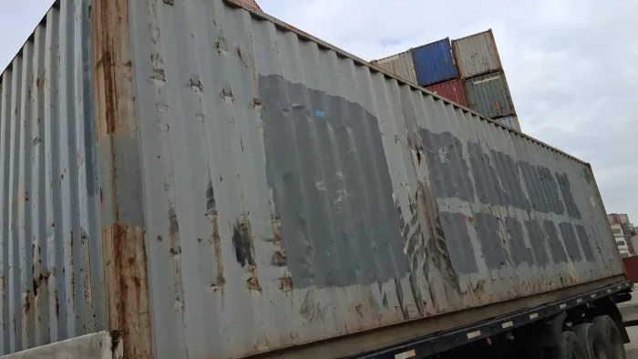 Container HC 12m usado com frete e munck - leia