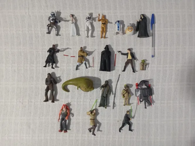 Linda coleção star wars - Personagens principais e secundários