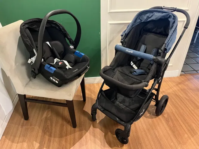 Carrinho e bebê conforto Burigotto