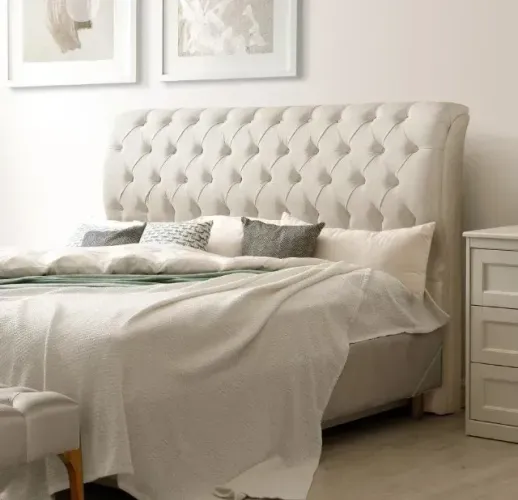 PROMOÇÃO Cabeceira Turim Solteiro Bege NOVO