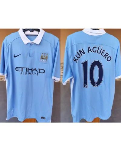 Camisa Manchester City Aguero #10 2015