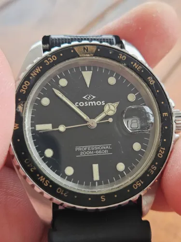 Cosmos 200m Mergulho Diver Scuba Professional raro
