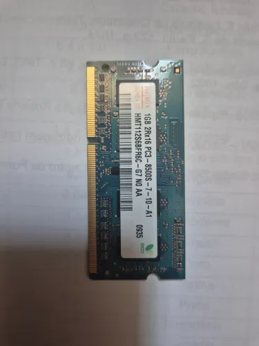 Memória RAM 1GB DDR3 para Notebook - Hynix