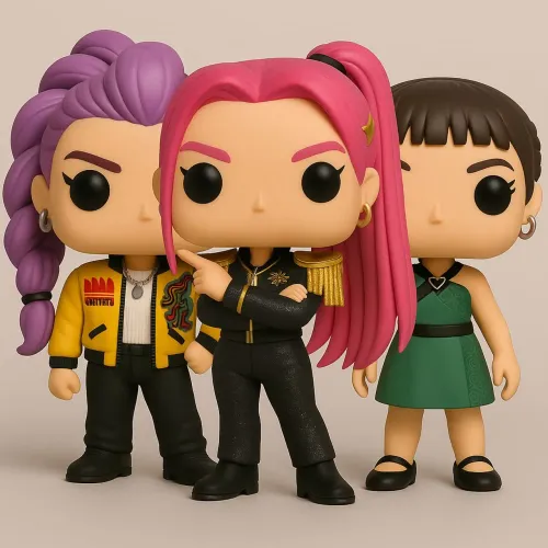 Funkos de personagens de guerreiras do k-pop / KPop Demon Hunters