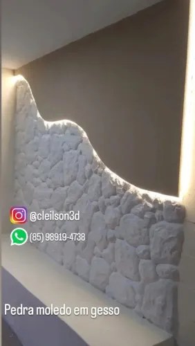 Pedra moledo em gesso