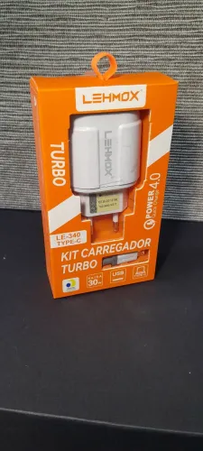Kit carregador Turbo 30w lehmox Tipo C Power 3.0