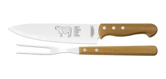 Garfo e Faca para Churrasco