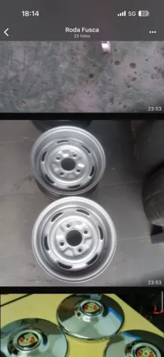 RODA 4 FUROS ARO 14 TALA LARGA PRO FUSCA BRASÍLIA VARIANT BUG