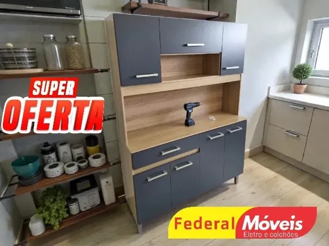 ARMARIO DE COZINHA BLACK 1,20M (ENTREGA HOJE)