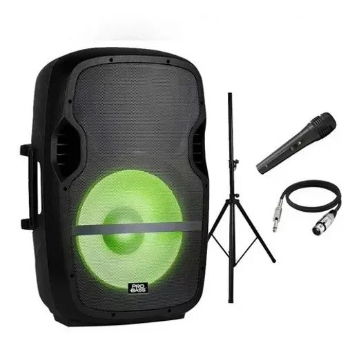 Caixa PROBASS ELEVATE LP 800W (Com tripé e microfone)