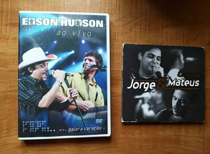 Kit Sertanejo DVD Edson e Hudson + CD Jorge e Mateus Essencial