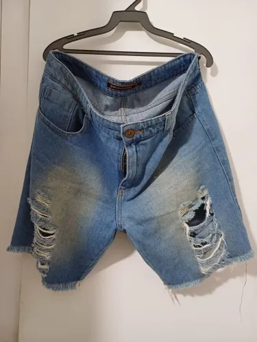 Bermuda jeans masculina 